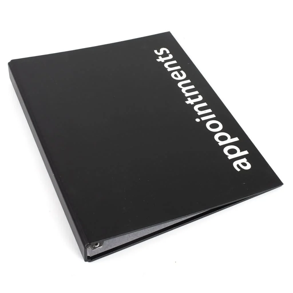 Agenda Loose Leaf Binder 4/6 Assistant - Black