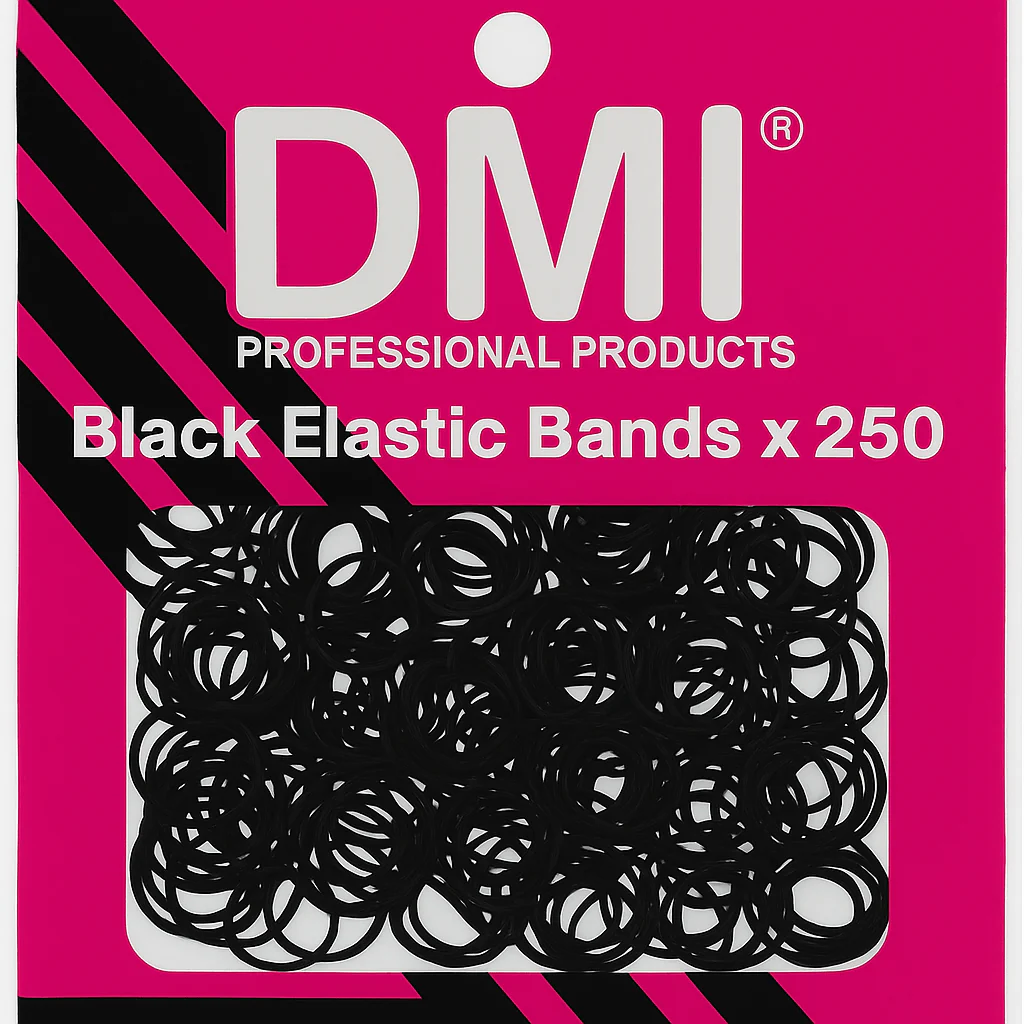 DMI Black Elastic Bands x250 - Black