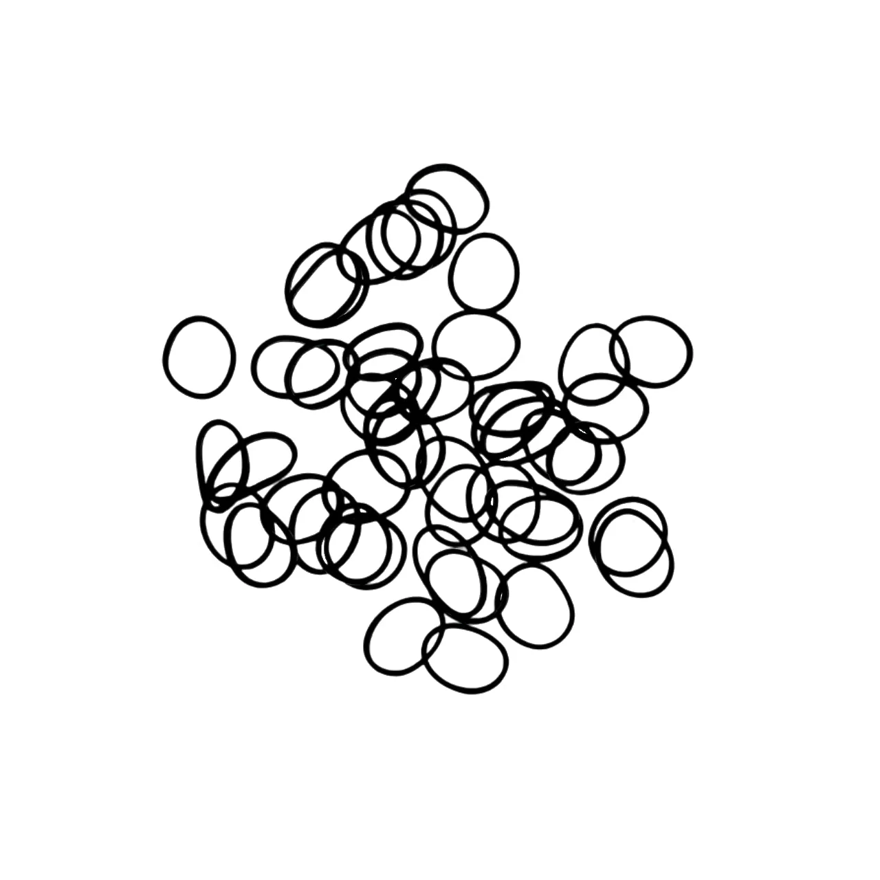 DMI Black Elastic Bands x250 - Black - Image 2