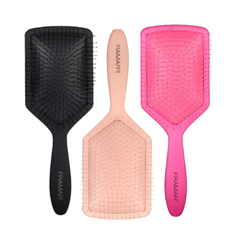 Framar Paddle Brush - Triple Brush Detangling Set