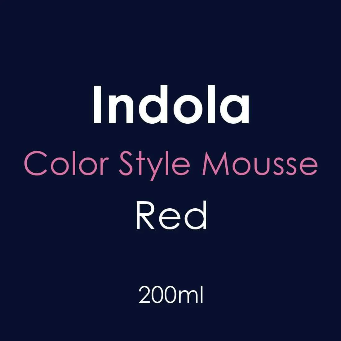 Indola Color Style Mousse  - Red 200ml