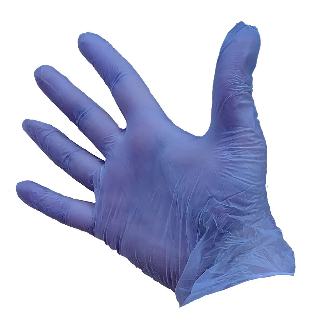 Nitrile Blue Powder Free Gloves x100 - Image 2