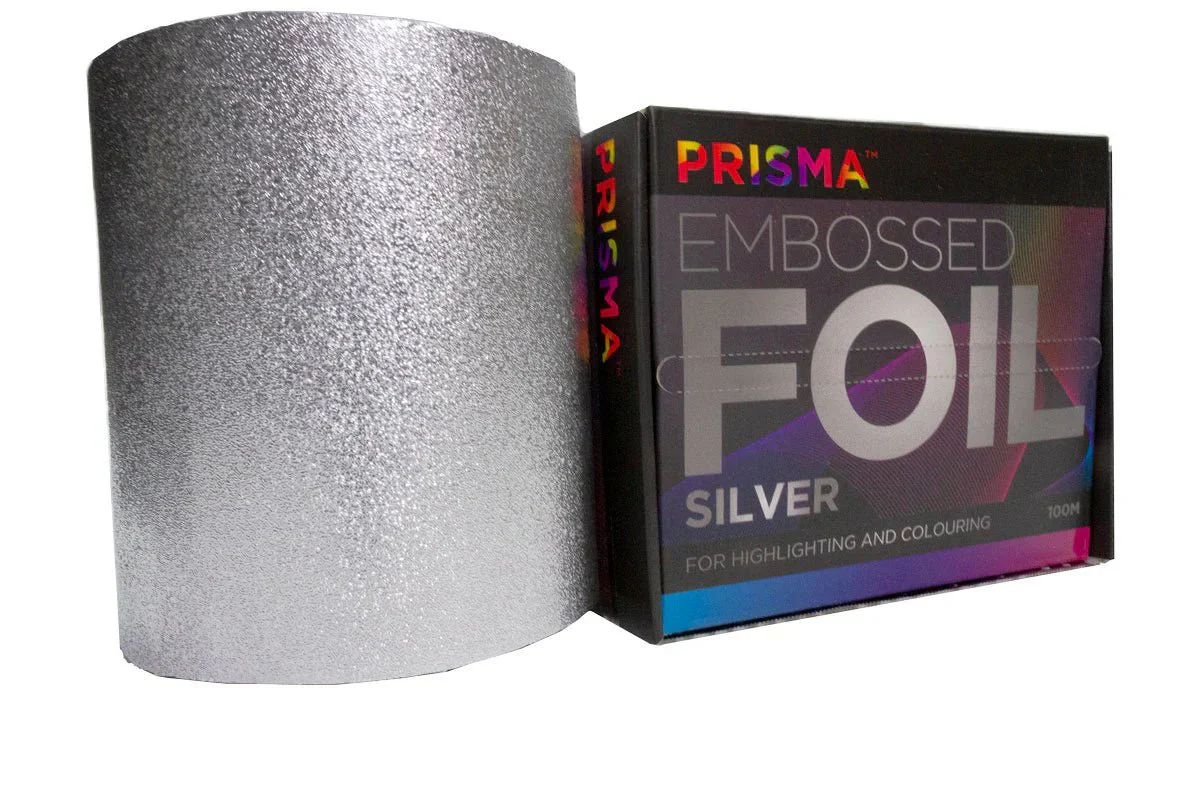 Prisma Embossed Foil 120mm x 100m - Silver - Image 2