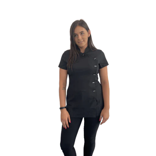 Simon Jersey Black Asymmetrical Tunic - Image 4