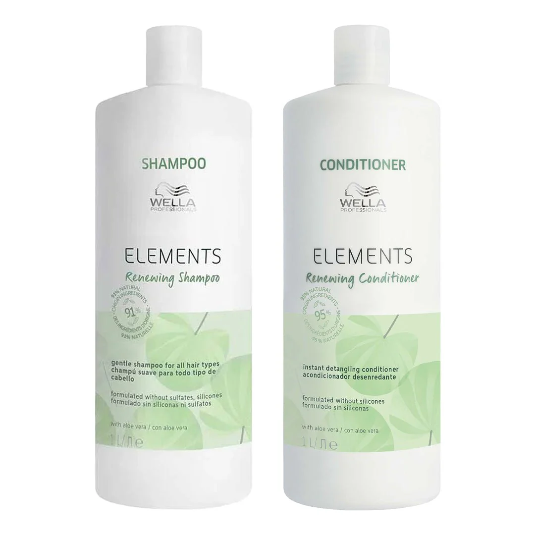 Wella Professionals Elements Renewing Shampoo + Conditioner 1000ml